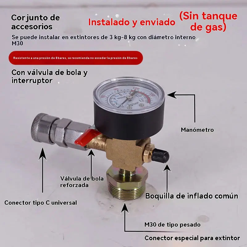 💥¡50% de descuento! 👍👍 Para convertir cilindros de extintores en válvulas de gas recargables.