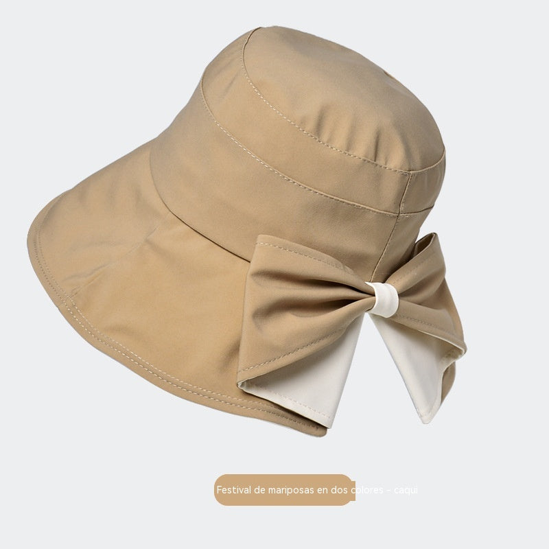 Sombrero de sol para mujer más vendido  | Gorro retro con lazo: plegable y transpirable, un básico para el verano.