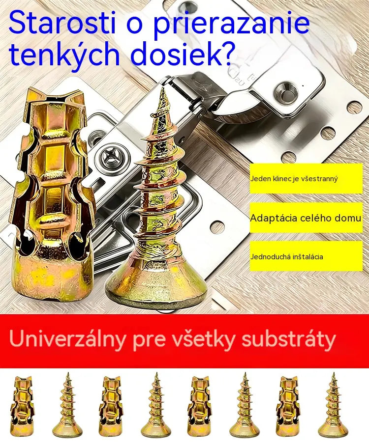 🛠️【100 parova】🔩 Komplet samourezujućih tipli za gipsane ploče s vijcima 🧱 – Pribor za zidnu montažu jednostavan za postavljanje
