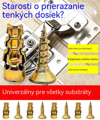 🛠️【100 parova】🔩 Komplet samourezujućih tipli za gipsane ploče s vijcima 🧱 – Pribor za zidnu montažu jednostavan za postavljanje