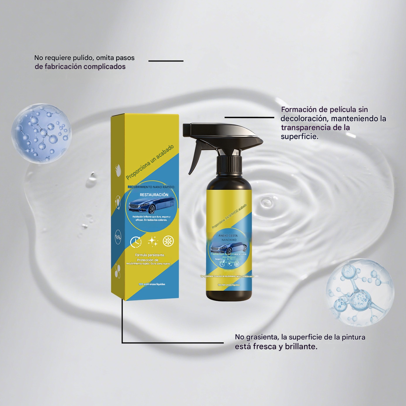 ⏳Spray especial multiusos para reparar daños en el coche, duración limitada⏰🚗