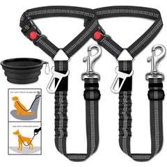 🐶🐕【2 pieza 26 euros】 Cinturón de seguridad para perros y correa para pasear (2 en 1)