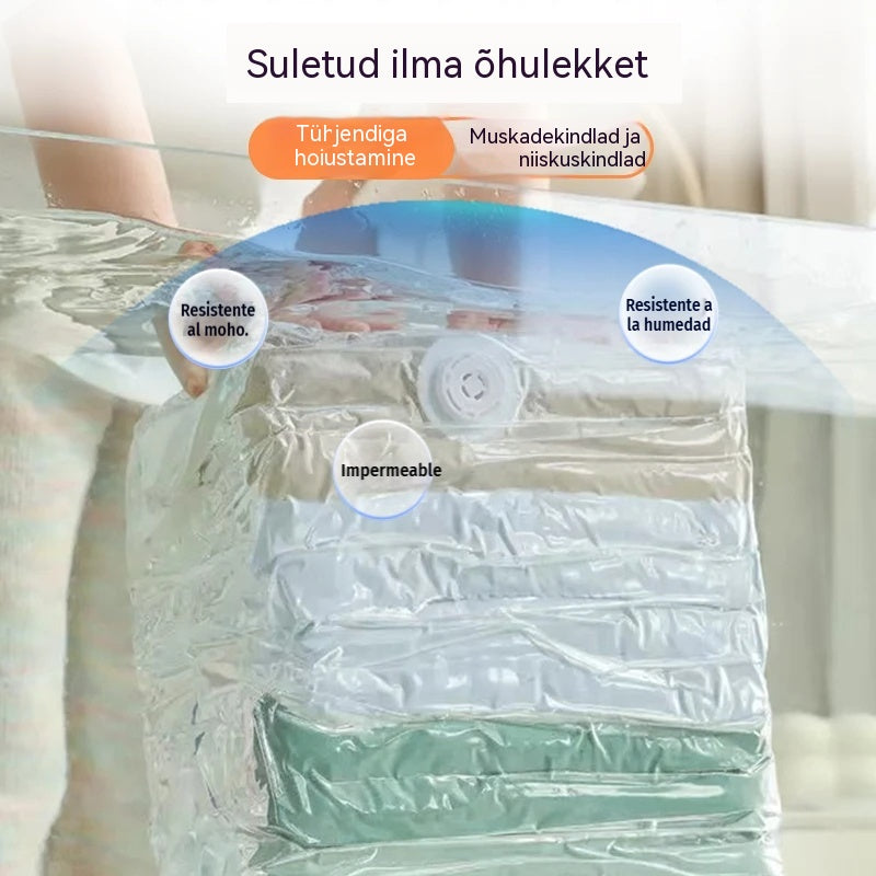 ✨(5 tükki)💨 Suur, kokkusurutav vaakumkott: pumpa pole vaja, lekkekindel ja ideaalne ruumi kokkuhoiuks kohvrites ja kodus ✈️