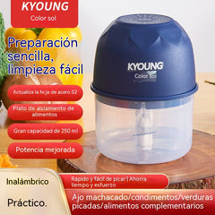 🔥【Compra 1 y llévate 1 gratis】✨Picadora de alimentos eléctrica mini inalámbrica y eficiente