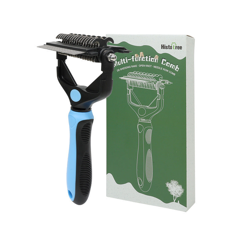 🐶🐱 Herramienta plegable 3 en 1 para eliminar y limpiar el pelo de las mascotas