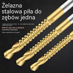 【Zestaw 6 elementów】⚙️ Zestaw wierteł krętych: Wykonany ze stali szybkotnącej, pokryty tytanem i odpowiedni do różnych materiałów 🧰