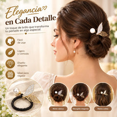 🔥【Compra uno y llévate otro gratis】🌸 Herramienta para moño con diseño de flores y mariposas – Varios estilos disponibles