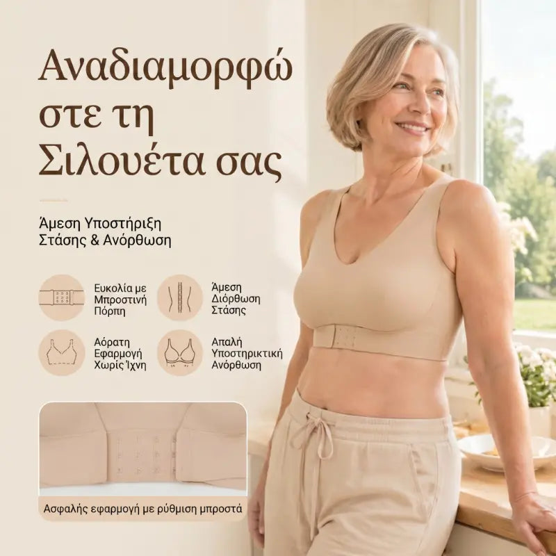 【✨Compra 1 y llévate 2 gratis - Pack de 3 unidades】💋 Sujetador moldeador femenino que corrige la línea de la espalda.