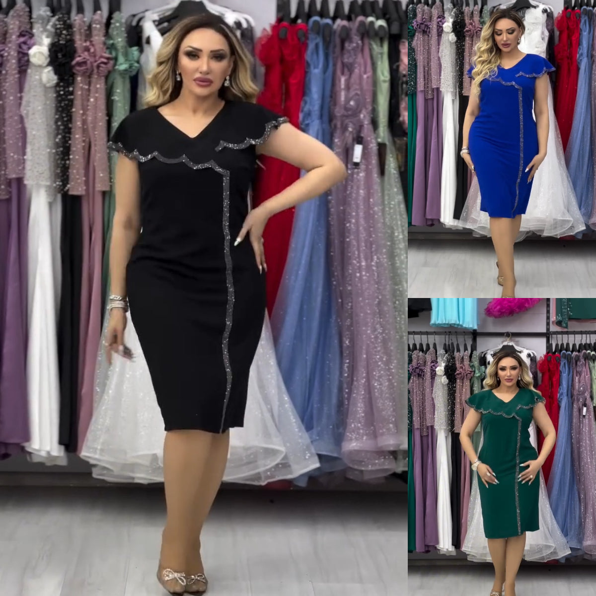 👗💥【S-5XL】Vestido de moda nuevo, diseño clásico, elegante y sencillo.