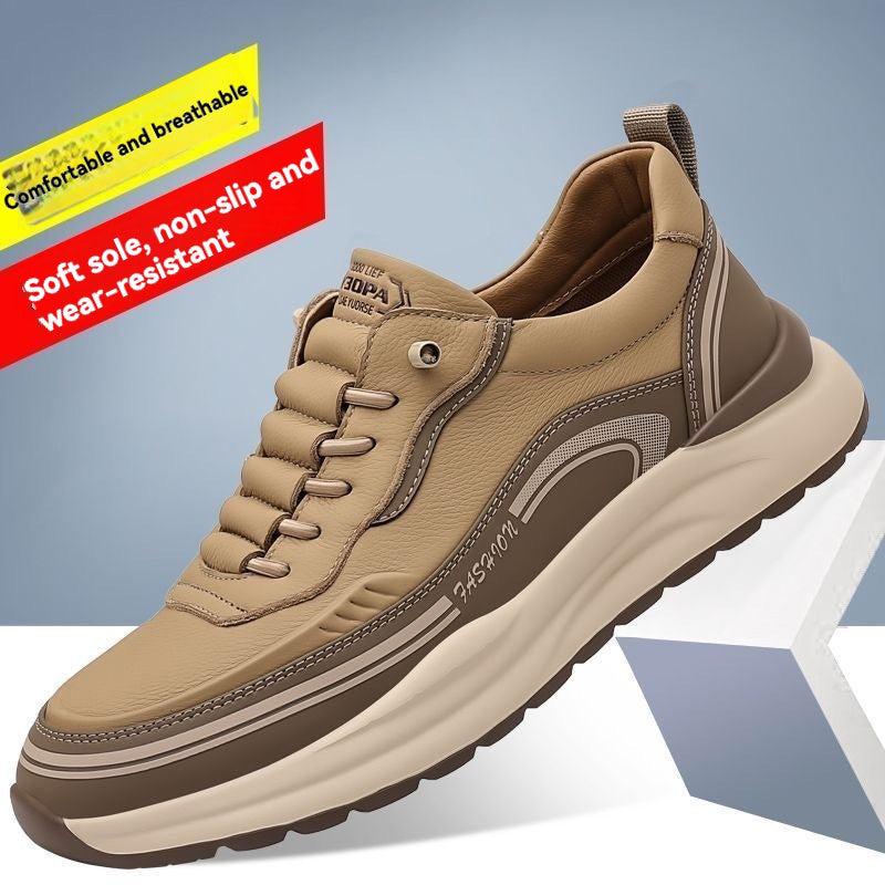🔥🔥😎 [39-45] Zapatillas deportivas fabricadas en piel resistente al agua y a la suciedad, con suelas suaves para máxima comodidad.
