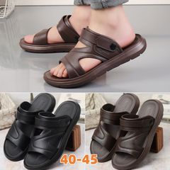 【Compra uno y llévate otro gratis】Sandalias casuales de cuero para hombre