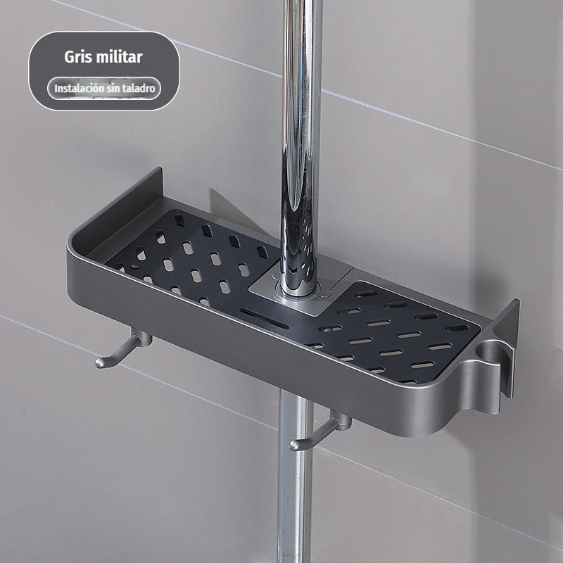 🔥Soporte de almacenamiento para barra de ducha de baño
