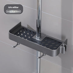 🔥Soporte de almacenamiento para barra de ducha de baño