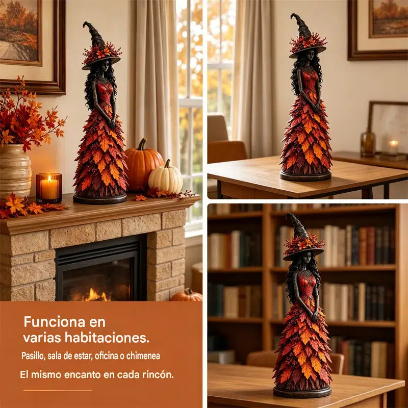 🧙‍♀️ Elvarázsolt őszi boszorkányfigura