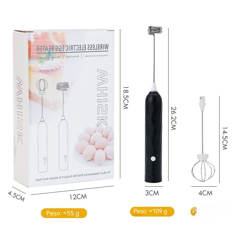 ✨Batidor de huevos totalmente automático 2 en 1,El aliado ideal para la repostería fácil y el café
