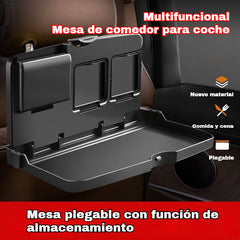 🚗Mesa de comedor pequeña para coche, mesa plegable con función de almacenamiento.