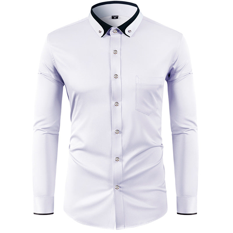 🔥✨【Nuevos estilos de otoño】【38-44 】🔥👕Elástico camisa de negocios transpirable para casual y de moda