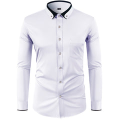 🔥✨【Nuevos estilos de otoño】【38-44 】🔥👕Elástico camisa de negocios transpirable para casual y de moda