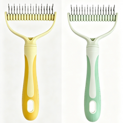 🐶【Compra 1 y llévate 1 gratis】-2 piezas--🧹 Cepillo autolimpiante de doble cara para mascotas: elimina el pelo muerto y reduce la caída del pelo en perros y gatos.
