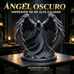 🪽Ángel caído, figura en miniatura de alta precisión; fabricada en resina gris; modelo sin pintar (apto para pintar); incluye peana.