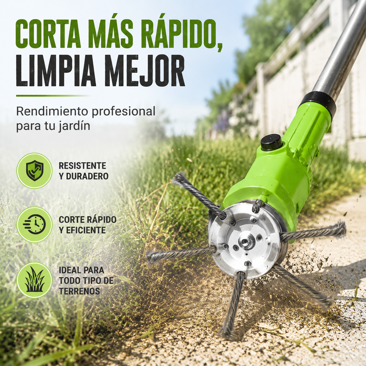 🧰🔥Última oferta especial【Compra 1 y llévate 1 gratis】🔥Desbrozadora de alambre de acero