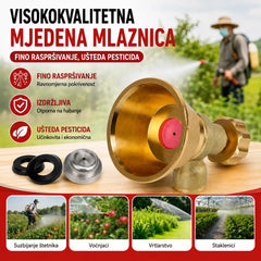 💦Podesiva mesingana mlaznica za navodnjavanje za poljoprivrednu prskalicu 🌾