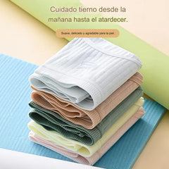 🔥7 piezas【Tallas M-2XL】Nuevas braguitas premium de algodón de talle alto, impermeables y antibacterianas (colección 2026)-【Para pesos de 35 a 100 kg】