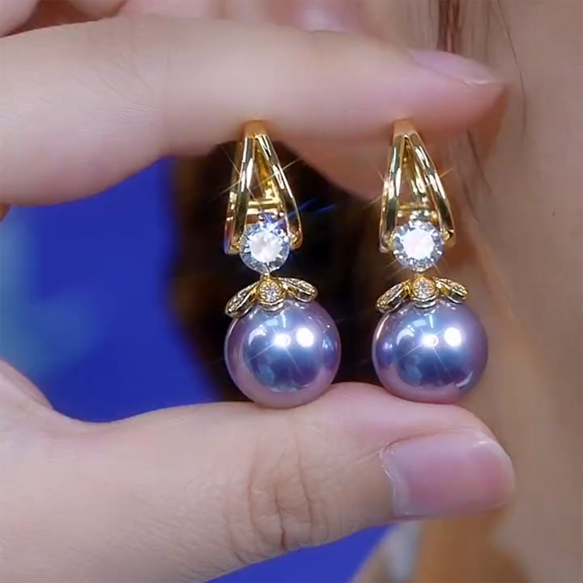 💋Pendientes de plata con perlas de lujo francés de nuevo estilo 2026