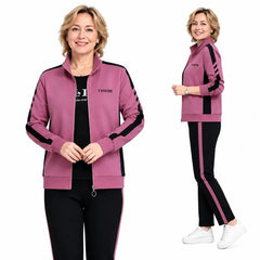 🔥【50% de descuento】🔥【M-5XL】【Chaqueta + Pantalones】😍 Nuevo conjunto deportivo casual de otoño, tallas grandes