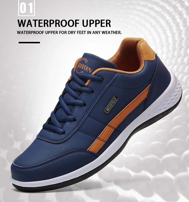 ✨【38-48】2025 nuevas zapatillas de deporte de cuero cómodas para hombre