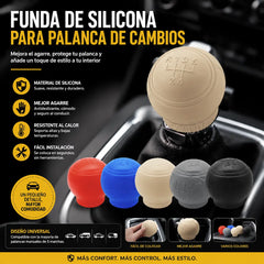 5 piezas 26€✨ Dale un nuevo estilo a tu coche con esta funda de silicona para la palanca de cambios 🚘