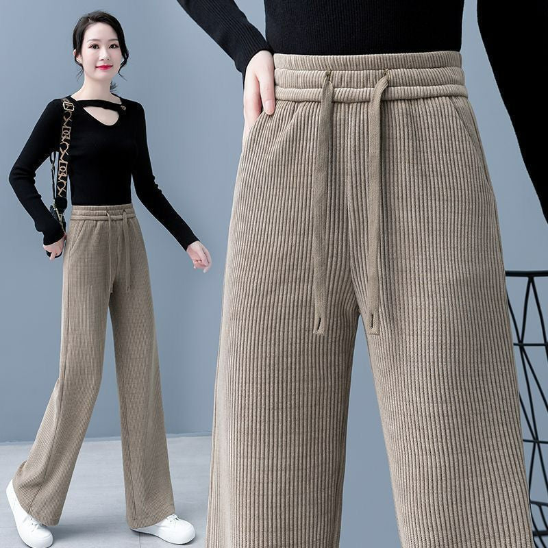 🔥【M-3XL】【40-110KG】👖Nove ženske elastične hlače širokog kroja