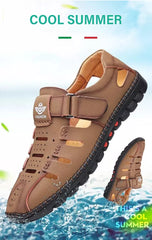 🔥Zapatos casuales transpirables y huecos para hombre, suela suave, verano 2025