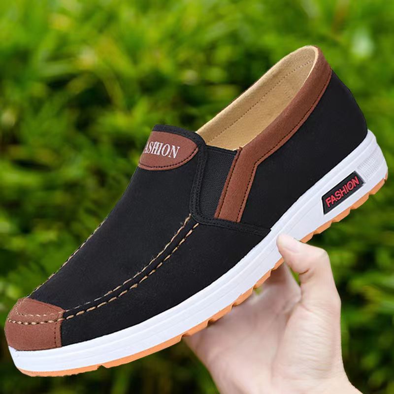 【39-44】Nuevos zapatos de lona casuales para hombres, zapatos deportivos transpirables