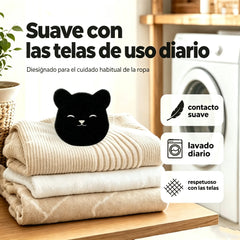 【10 piezas】🐻 Eliminador de Pelos de Mascotas para Lavadora – Diseño de Osito, Reutilizable, Antienredos y Uso en Seco y Húmedo 🧺✨