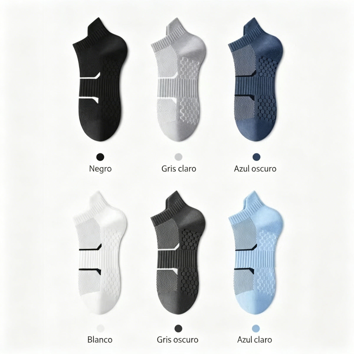 🧦12 Pares de calcetines de algodón para hombre – Tobilleros ligeros, absorbentes y súper transpirables ☀️💨