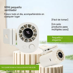 🔥 AR29 Ventilador portátil recargable con clip – 100 velocidades y potente flujo de aire