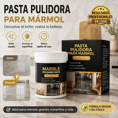 🥳 🔥¡Dos botellas por 27 euros!✨ Pasta pulidora de mármol – elimina arañazos, restaura el brillo y protege la superficie en solo 2 minutos 🛡️