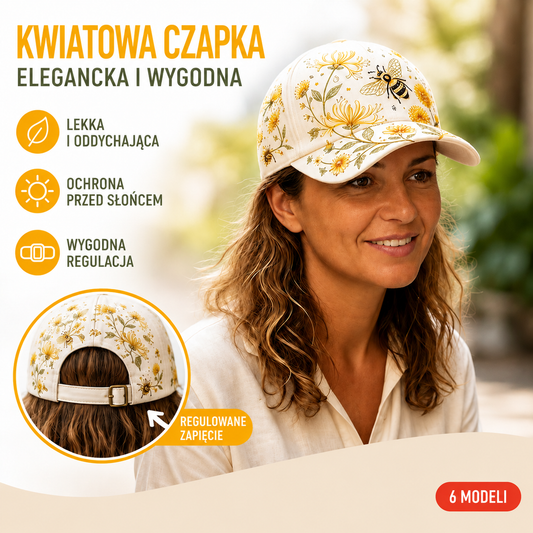 🧢Modna czapka klasy premium z haftem 3D, ochroną przeciwsłoneczną i daszkiem