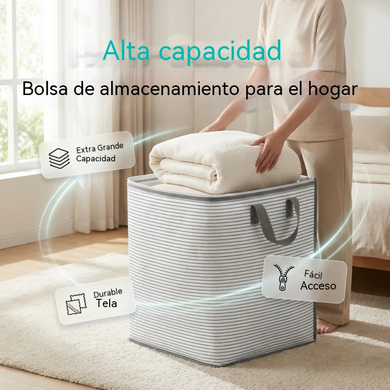 Bolsa de almacenamiento grande plegable con asas