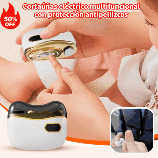 ✂️💅🔥¡Oferta especial!🔥 Lima de uñas eléctrica multifuncional, cortauñas eléctrico con protección antipellizcos