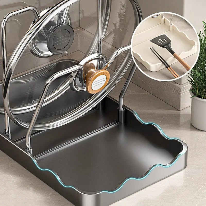 🔥 ¡50% de descuento! 🏠 🍳 Estante multifuncional para utensilios de cocina, fácil de limpiar y resistente al aceite.
