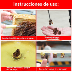 【Compra 1, llévate 1 gratis-2 piezas 22 euros】🔥Nueva herramienta para la cría de reinas: Corte completo sin dañar las larvas.