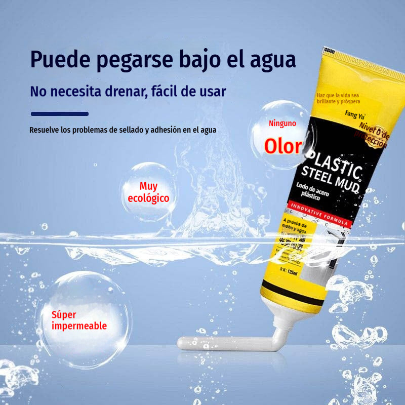 【5 botellas + 1 raspador de pegamento】23 €🛁 Sellador impermeable blanco antimoho, relleno de juntas para bordes de cocina, baño e inodoro.