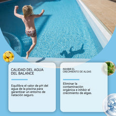 🔥【Compra 1, llévate 1 gratis】🏊‍♀️💧Pastillas limpiadoras para piscinas para un agua clara y transparente.