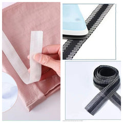 👖10 piezas 21 €✨ Cinta Adhesiva para Dobladillos sin Coser – Ajusta el Largo de tus Pantalones en Minutos ✂️