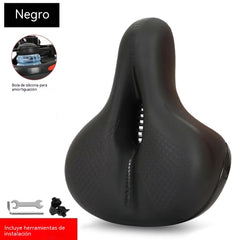 🚴Sillín universal de silicona engrosada para bicicletas, transpirable, amortiguador, impermeable y antideslizante, apto para todo tipo de bicicletas.