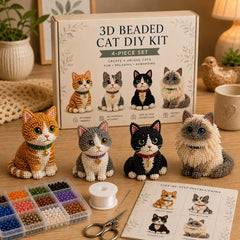 🐱 Crea tú mismo 4 adorables gatos y perros de cuentas.