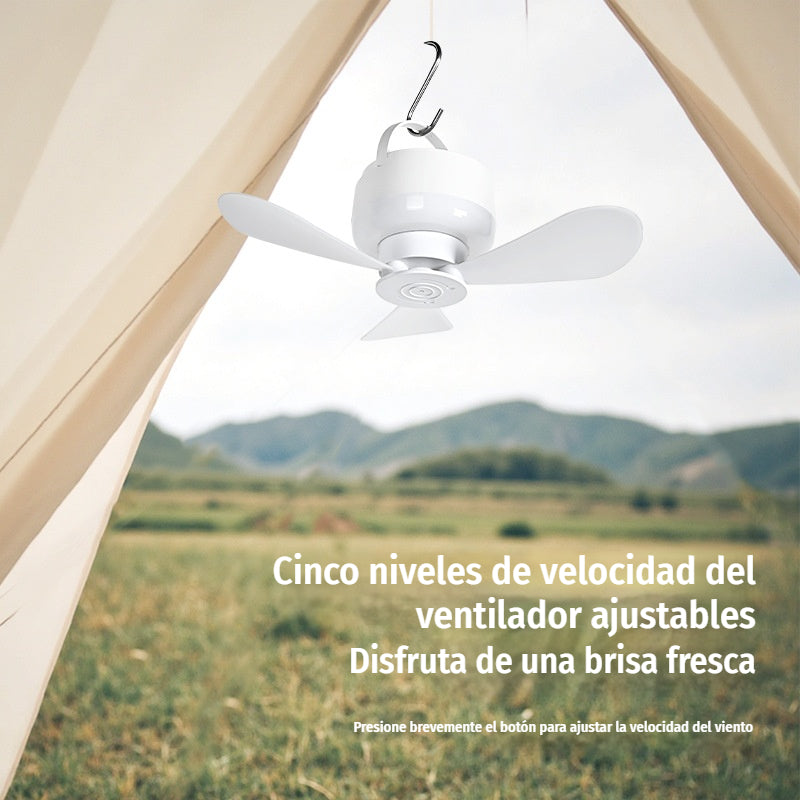⏰ Oferta por tiempo limitado: ¡Ventilador de techo recargable con luz LED! 🌬️✨