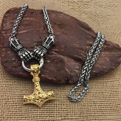⚡ 50% de descuento 🔥 Collar con martillo vikingo de Thor